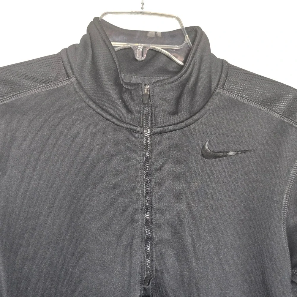 Nike Mens‎ Therma-FIT 1/4 Zip Pullover Gray Training Top Sz L Athletic Golf Run